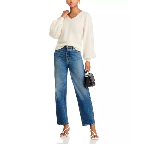 PAIGE Premium Denim Alexis High Waist Ankle Barrel Jeans (Lovejoy Distressed) 29 - Picture 12 of 13